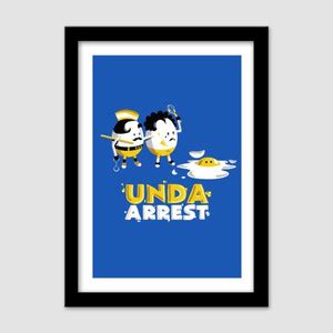 EurekaDesigns Poster Unda Arrest-Blue Fine Art Print - Pop Art posters ...