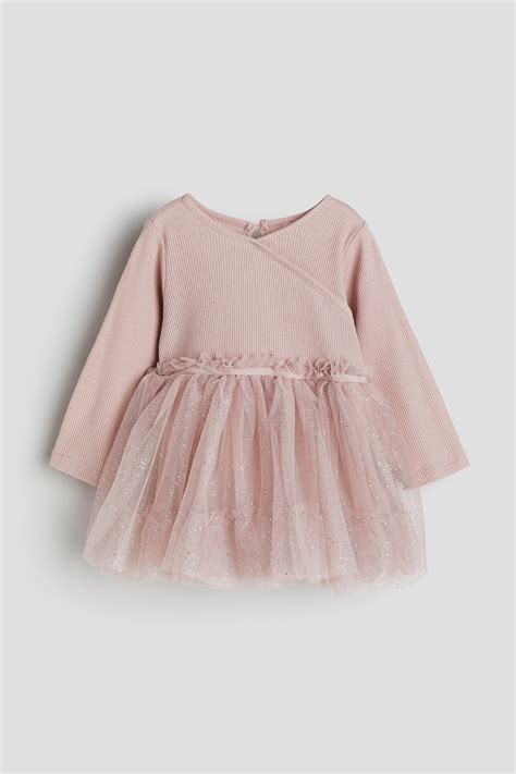 Tulle skirt dress - Dusty pink - Kids | H&M IN