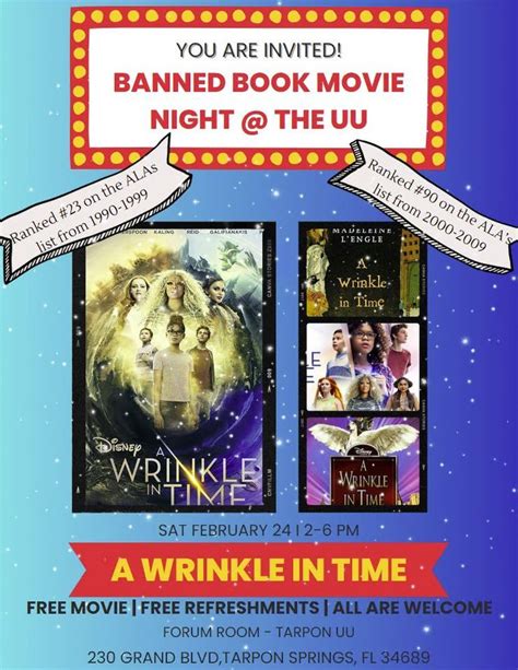 A Wrinkle in Time: Banned Book Movie Night @ the UU, Unitarian ...