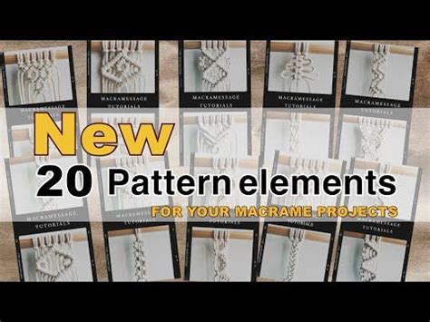 Image result for Macrame Pattern Elements for Beginners