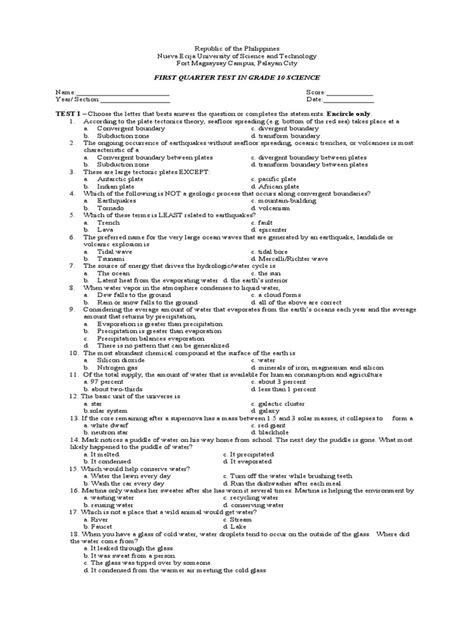 Grade 10 Science Lesson 1 Questions 的图像结果