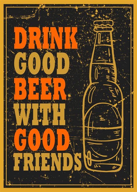 Beer vintage poster – Artofit