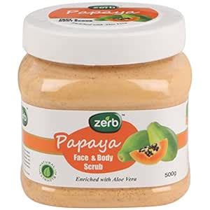 Buy Zerb Gentle Exfoliating Papaya Face and Body Scrub|Dead Skin ...