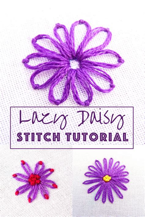 Image result for Lazy Daisy Embroidery Tutorials
