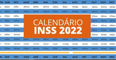 Calendário INSS 2022 já está disponível; veja as datas de pagamentos
