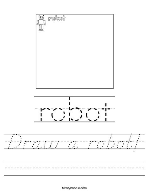 Robot Drawing Task Worksheet 的图像结果