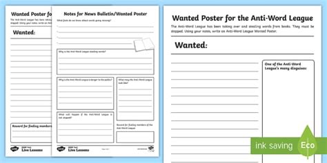 FREE! - LKS2 BBC Partnership World Book Day Worksheets