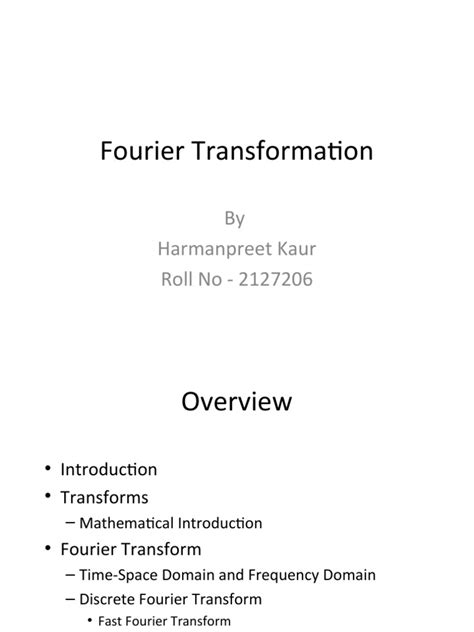 Fourier Transform Applications 的图像结果