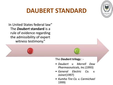 Frye and Daubert standard | PPTX
