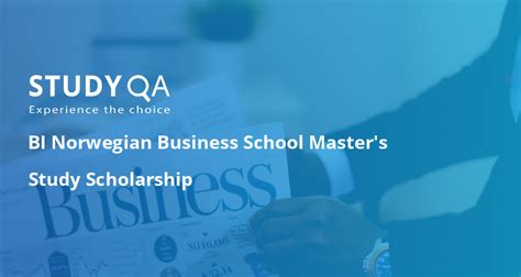 StudyQA — BI Norwegian Business School Master's Study Scholarship