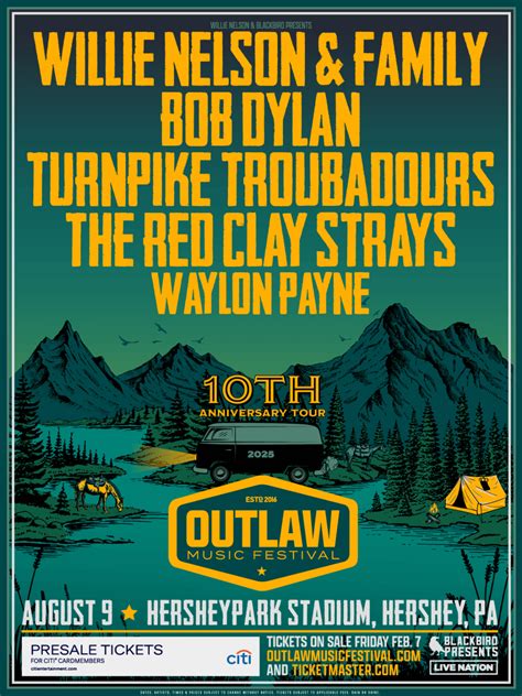 Willie Nelson, Bob Dylan to perform in Hershey for Outlaw Music ...