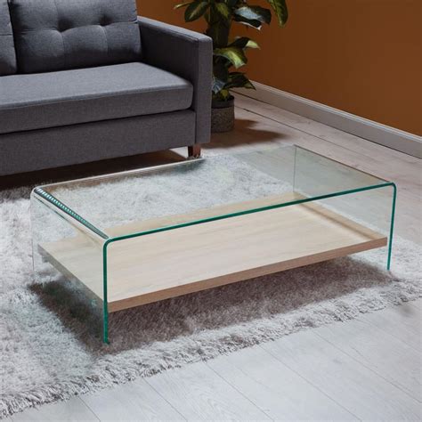Buy Tyrion Glass Coffee Table - Clear from Home Centre at just INR 19996.0