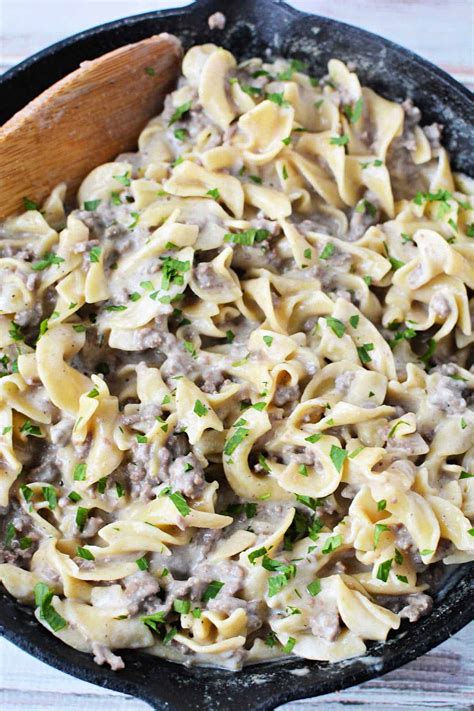 Copycat Homemade Hamburger Helper Beef Stroganoff Recipe