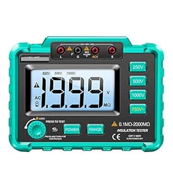 Digital Megohmmeter Meters 250/500/1000V Detector for Duty Cycle Diode ...