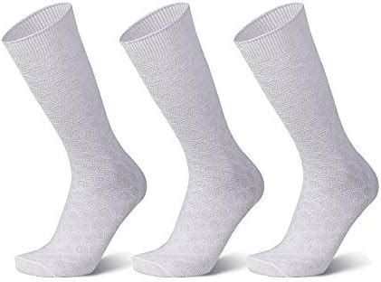 ANCHOR, Men Socks Cotton Formal - Pack of 3, White : Amazon.in ...