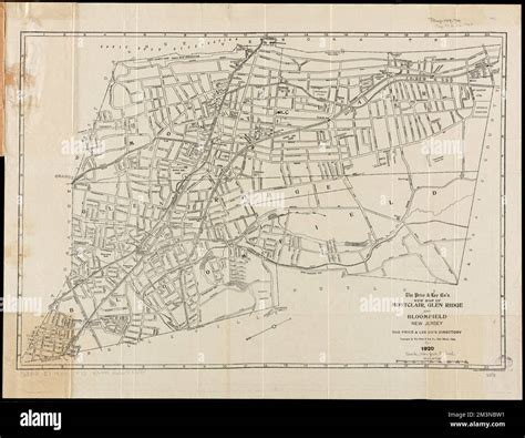 The Price & Lee Co's new map of Montclair, Glen Ridge and Bloomfield ...