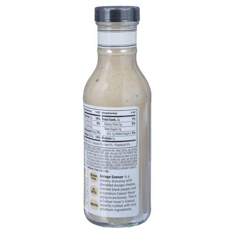 Briannas Home Style Asiago Caesar Dressing, 12 fl oz, Non-GMO, Gluten ...