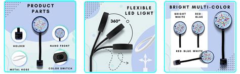JAINSONS PET PRODUCTS Ultra Thin Mini Clip Lamp Aquarium Light | White ...