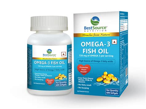 Buy BestSource Omega 3 Fish Oil,(Natural EPA & DHA), 720mg of Omega 3 ...