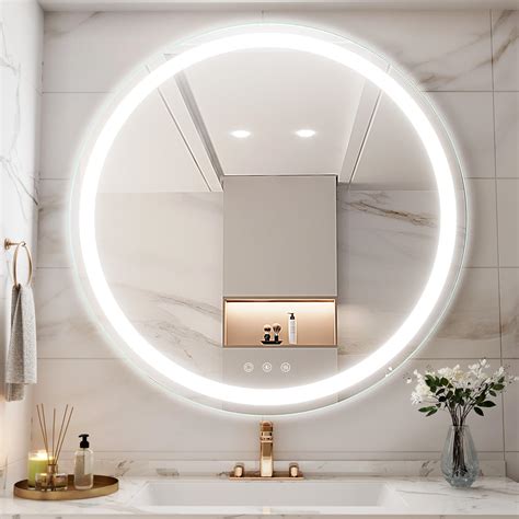 Bathroom Lights With Round Mirror at Ben Morrow blog