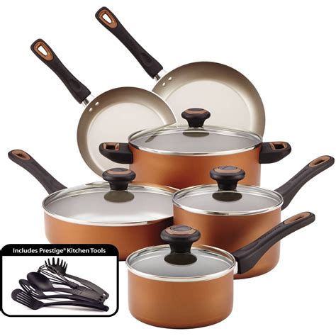Farberware 15-Piece Dishwasher Safe High Performance Nonstick Pots and ...
