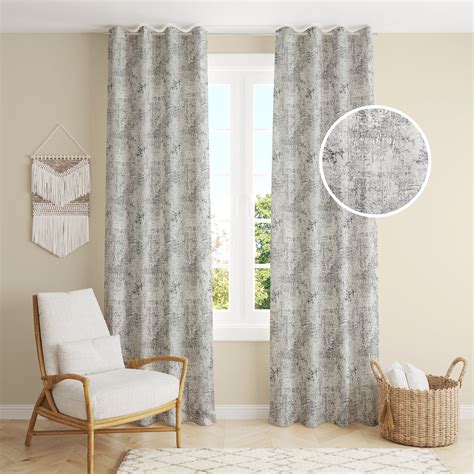Royal Texture Design Jacquard Room Darkening Curtains – Pack of 2 ...