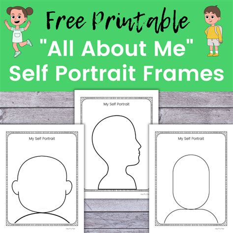 Self Portrait Template Printable