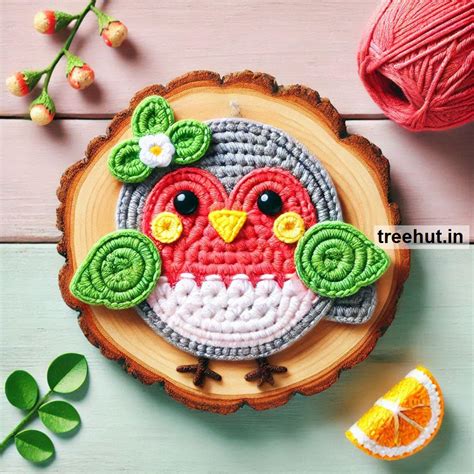 Crochet Robin Ideas for Appliques and Small Projects with Leftover Yarn