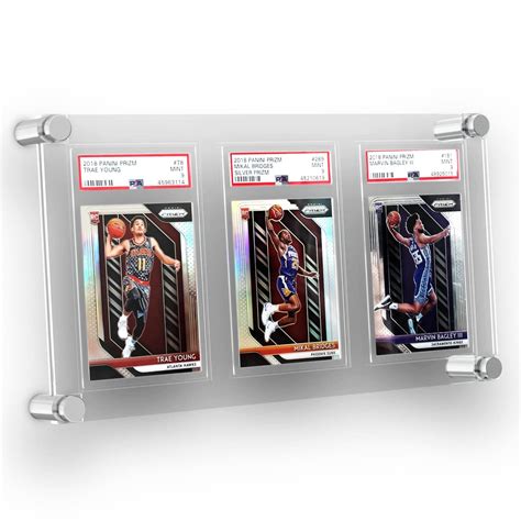 Buy PREZA Trading Card Display Case for Wall - Graded Sports Card for ...