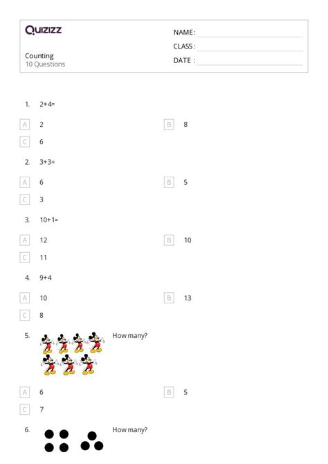 50+ Subtraction and Counting Back worksheets for Kindergarten on ...