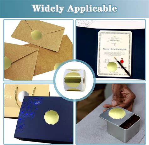 PUSNMI Certificate Award Seals Stickers, Gold Metallic India | Ubuy