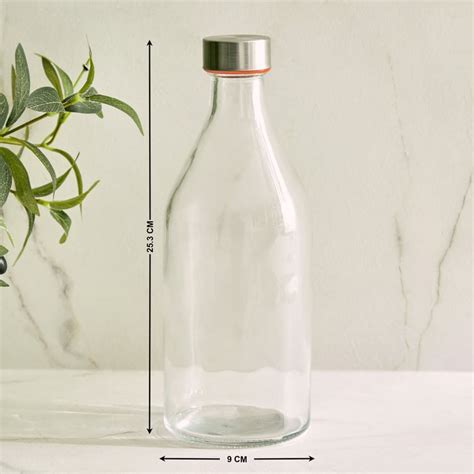 Buy Corsica Orla Set of 4 Glass Bottles - 1L from Corsica by Home ...