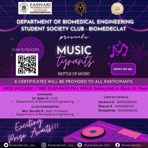 Music Tyrants (battle of music) - SRM Easwari Engineering College