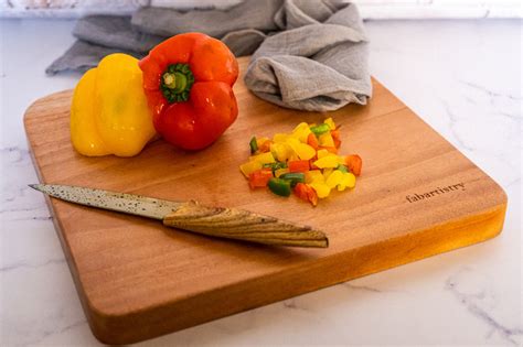 Pure Neem Wood Square Chopping Board(12 inches) – fabartistry