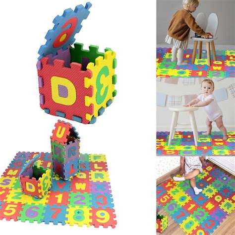 Foam Alphabet And Number Puzzle Play Mat Educational Soft Floor Tiles ...