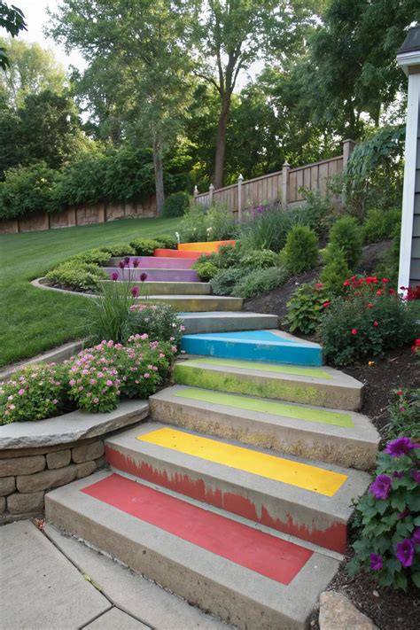 16+ Inspiring Backyard Concrete Patio Steps Ideas