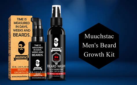 Muuchstac Herbal Beard Growth Oil For Men for Thicker & Longer Beard ...