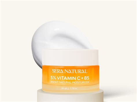 5% Vitamin C + B5 Moisturizer with 2% Glycolic Acid & 3% Niacinamide ...