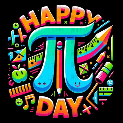 PNG Pi Day Celebration Digital Download, Happy Pi Day Colorful Art ...
