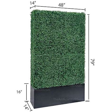 Artigwall Artificial Boxwood Hedge Dividing Wall with Black India | Ubuy