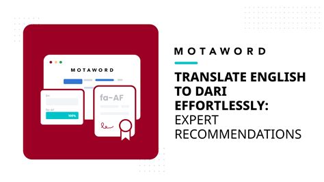 Traducción sencilla del inglés al dari: consejos de expertos