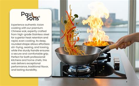 Buy PAUL SONS Hospitality Stainless Steel Light Weight Kitchen Cooking ...