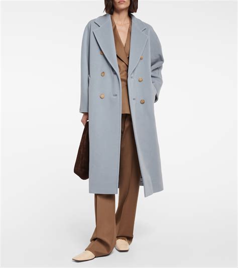 Madame wool and cashmere coat in blue - Max Mara | Mytheresa