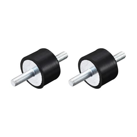 uxcell M6x18mm Rubber Mounts, 2pcs Anti Vibration Isolator Studs Shock ...