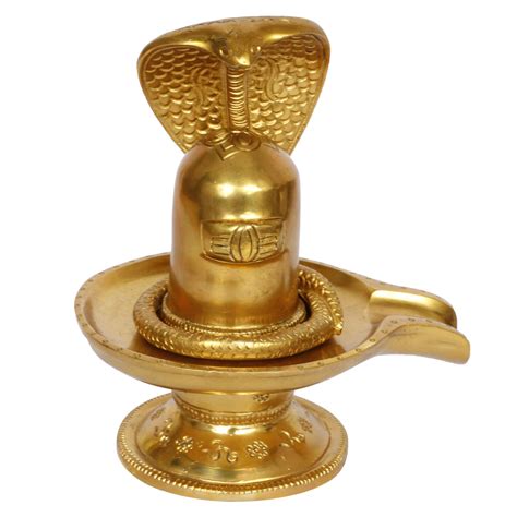 ARTVARKO Brass Shiva Shivling Idol with Sheshnaag Murti Shivlingam Puja ...