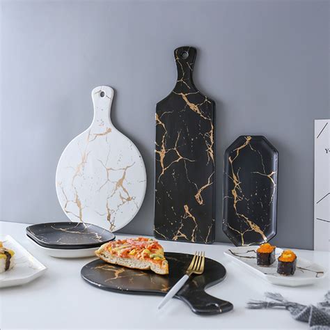 Black Marble Serving Platter