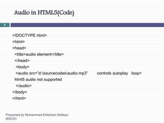 Image result for Example of HTML Code with Picture Audio And