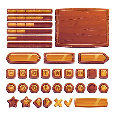 Game ui assets Images - Free Download on Freepik