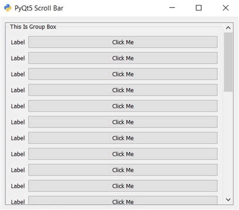 Image result for QScrollArea Python