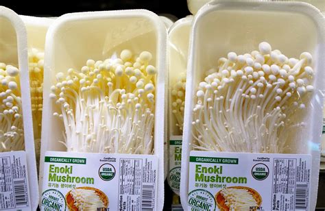 Enoki mushrooms (Paengi-buseot) - Maangchi’s Korean cooking ingredients